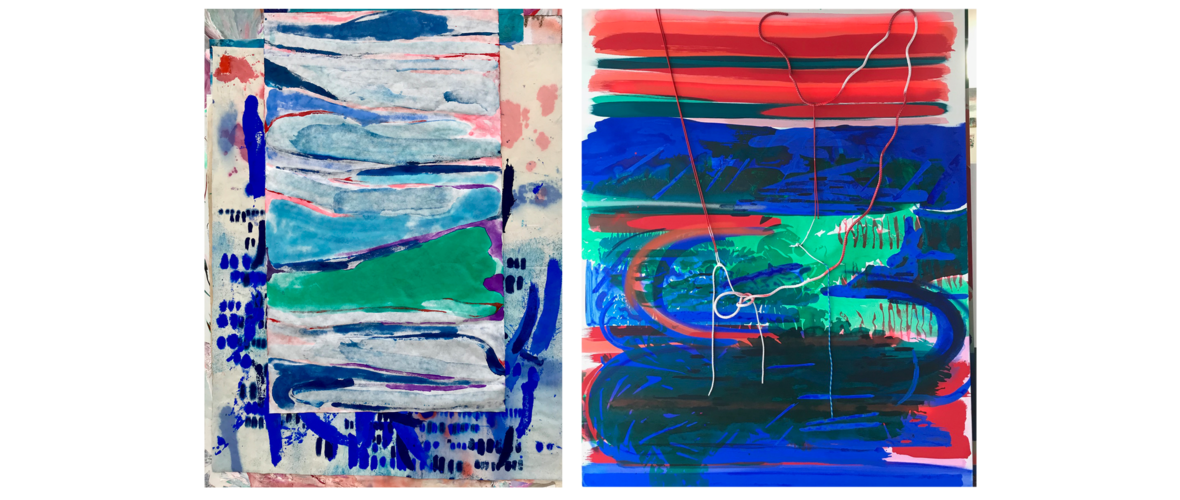 Veronika Dirnhofer: "Atem holen" (links) und "Broken Fences" (rechts) Veronika Dirnhofer: "Atem holen" (links) und "Broken Fences" (rechts)