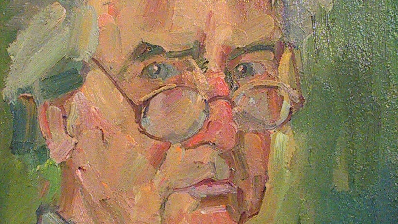 2076 Selbstportrait mit Brille