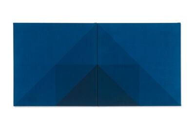 Franz Gassner: ARARAT, 1997, Diptychon, Öl auf Leinwand, 50 x 100 cm  Franz Gassner: ARARAT, 1997, Diptychon, Öl auf Leinwand, 50 x 100 cm