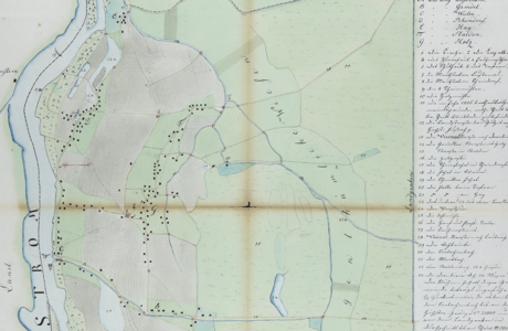 Karte Lustenau 1813 Archiv Augsburg