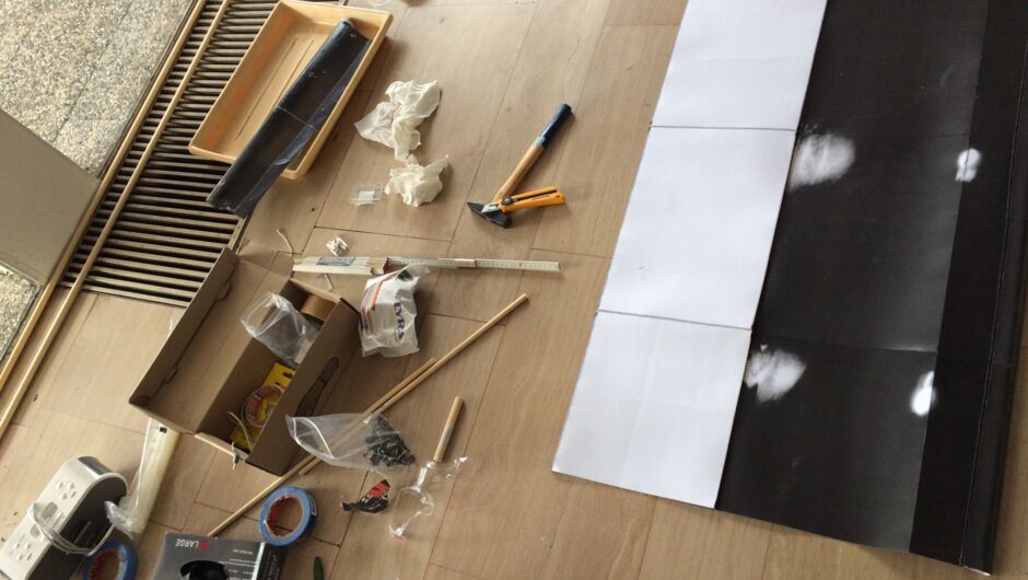 Florian Gerer_Ausstellungsaufbau_Foto: Voit Florian Gerer_Ausstellungsaufbau_Foto: Voit